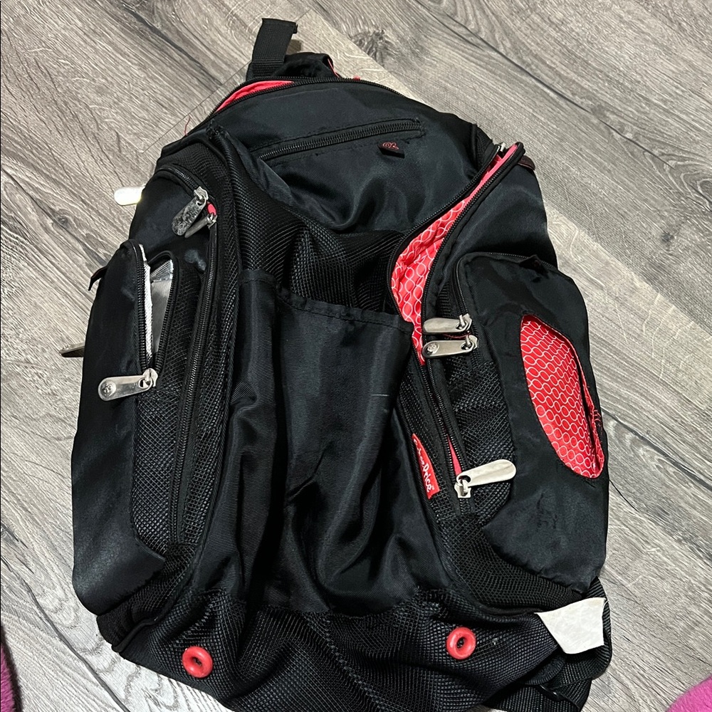 Fisher-Price Black and Red Baby Bag